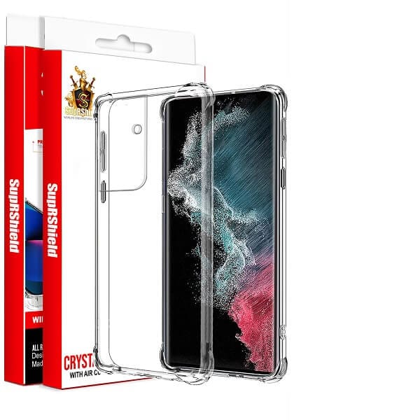 For Samsung Galaxy S22 Ultra SupRShield Clear Case Shockproof Tough Gel Clear Transparent Air Cushion Cover For Samsung Galaxy S22 Ultra SupRShield Clear Case Shockproof Tough Gel Clear Transparent Air Cushion Cover